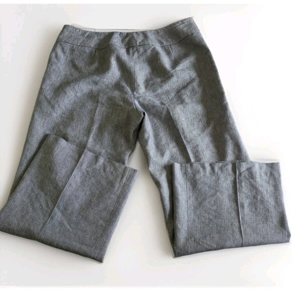 Kasper Dress Pants Womens 18 Heathered Gray Linen Blend Lined Slacks Career VTG - Picture 16 of 16